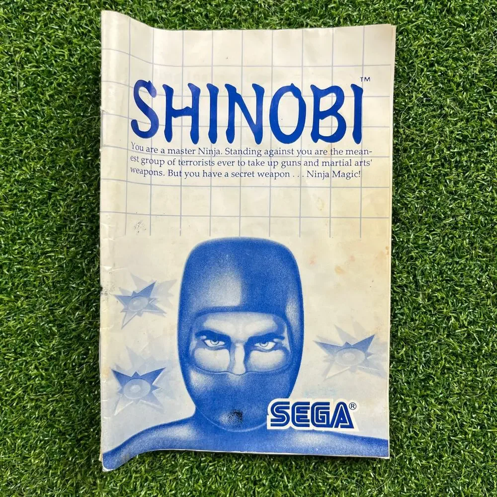 Shinobi (Sega Master System, 1988) SMS Complete CIB